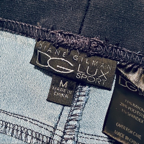 DG Diane Gilman Lux Sport Cropped Slim Stretch Cotton Denim Jeggings. Size M. - Picture 11 of 11